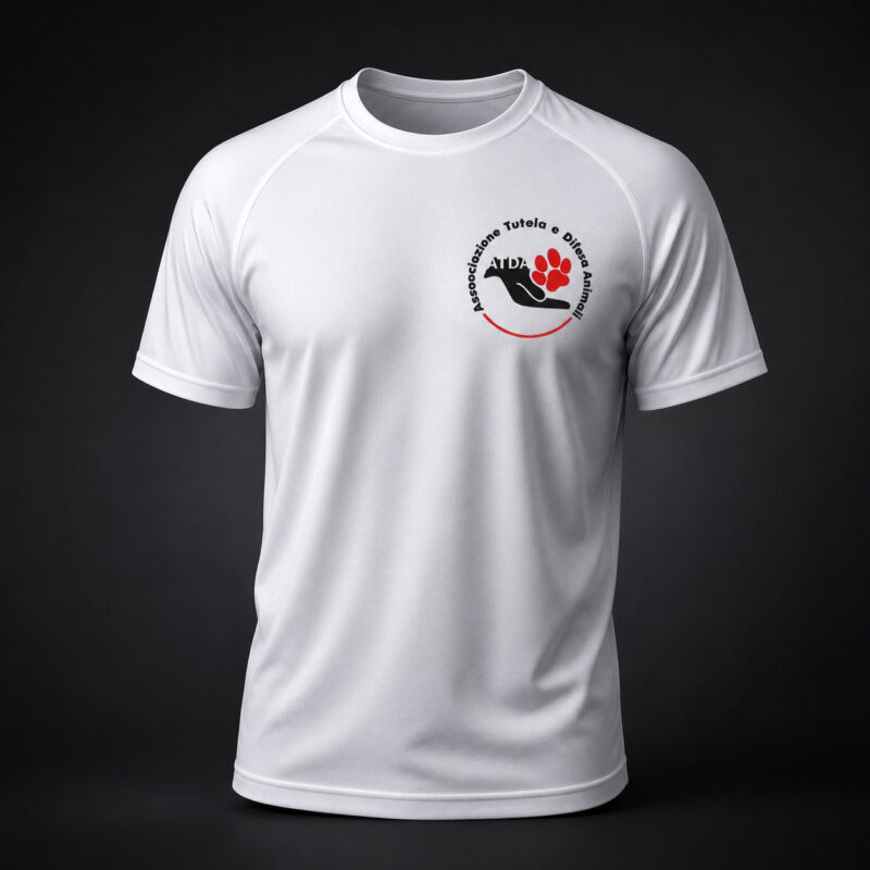 T-Shirt runner con logo ATDA